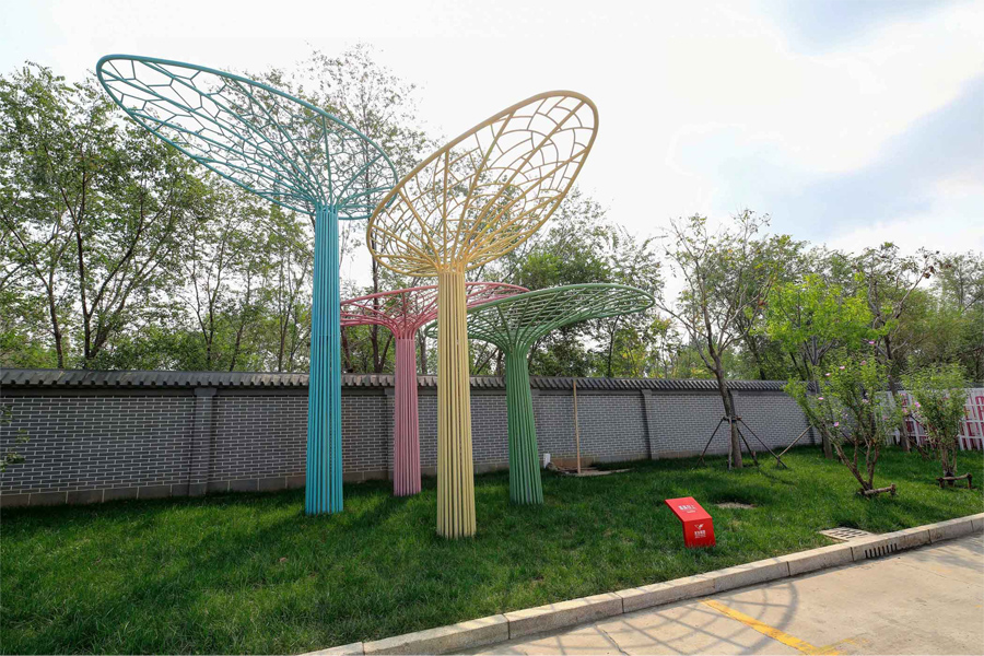 蒸蒸日上 - 钢管艺术长廊 - 景点介绍 - 友发钢管创意园